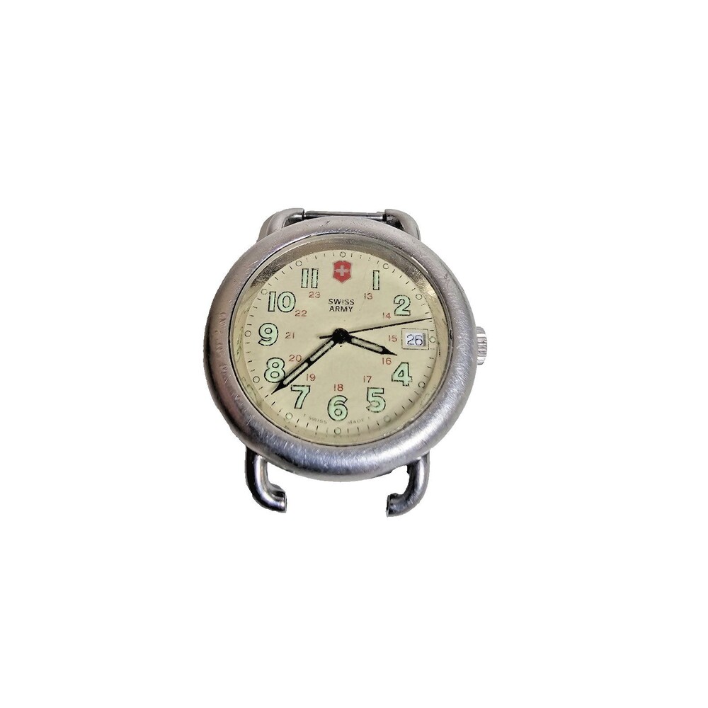 Vintage Swiss Army Men’s Watch Delta Field Cavalry Watch Time Stainless Steel